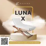 Masážne lehátko LUNA X PLUS s ohrevom biele